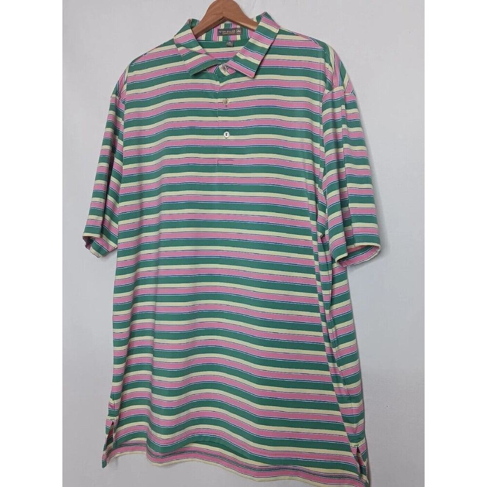 Peter Millar Summer Comfort Polo XL Golfcore Coastal Preppy Country Club Luxe